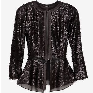 Rag and Bone Faren Sequin Peplum Jacket